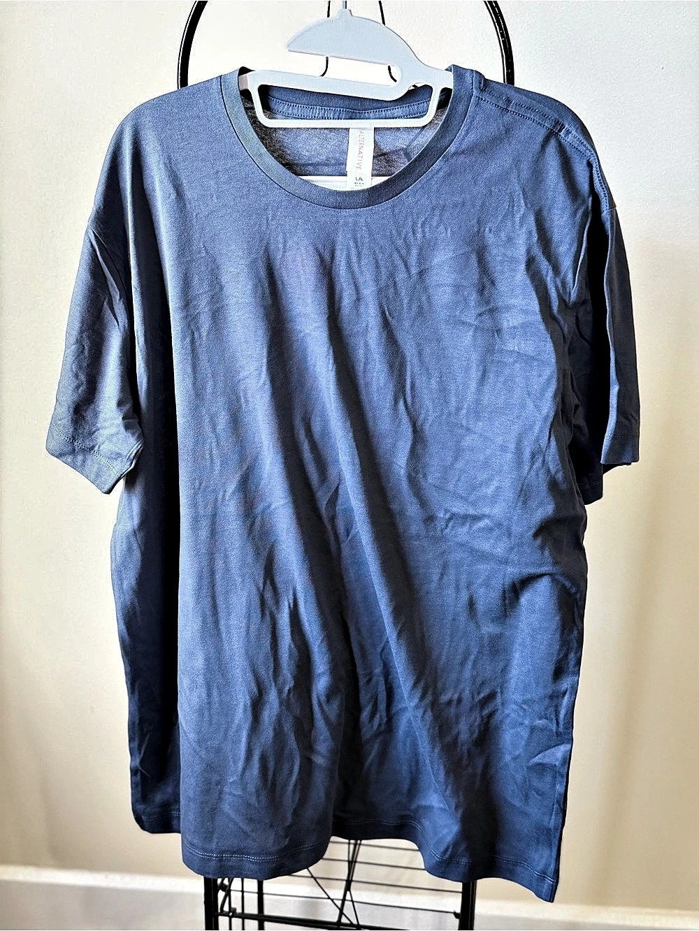 Alternative Men's Cotton Tee Blue Size Large Like New